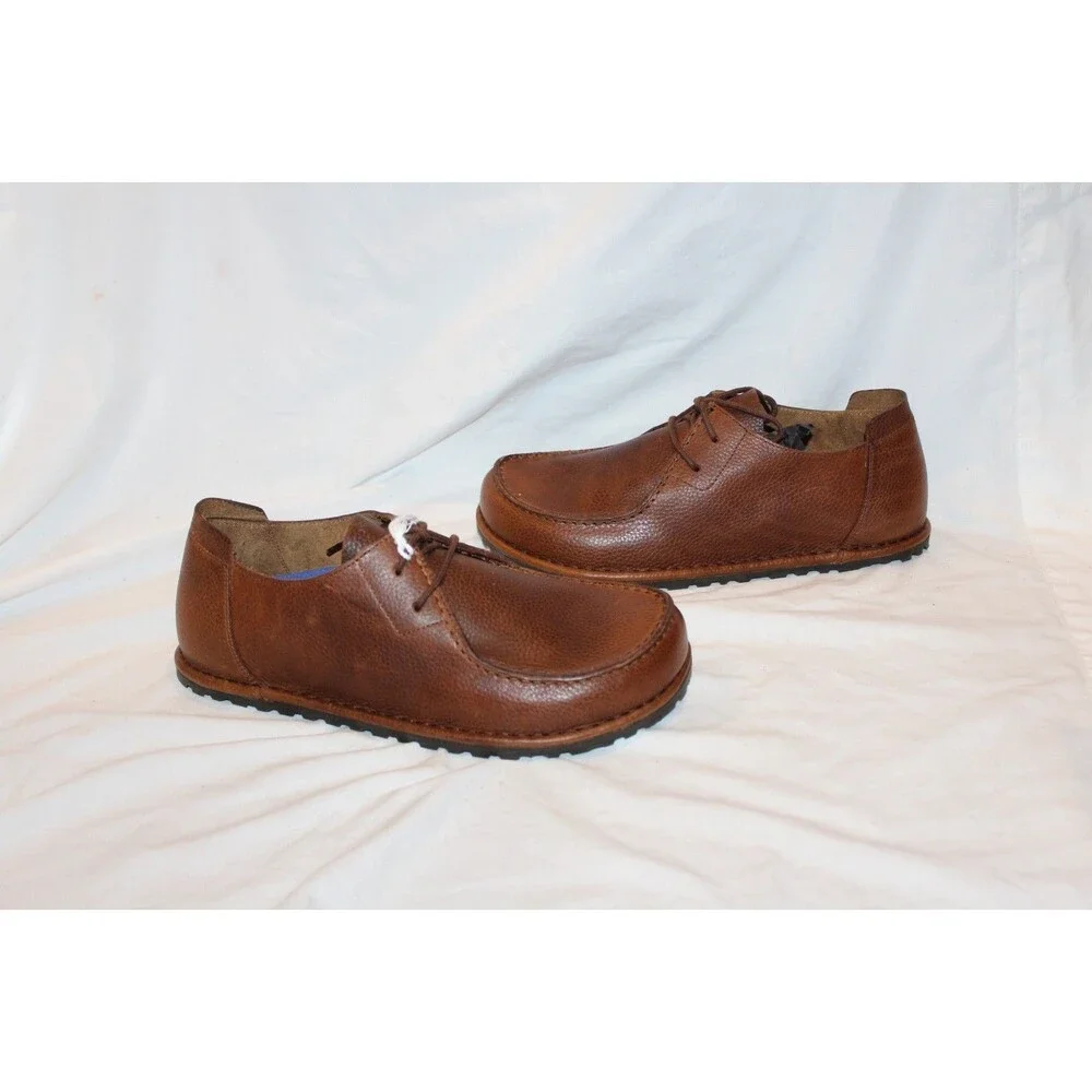 Birkenstock Men's Utti Leather Slip On Casual Shoes Dark Roast EU 42 US 9